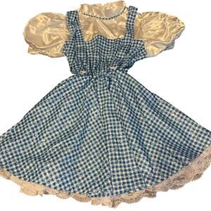 The Wizard of Oz Girls' Dorothy Dress Costume No Size Tag Halloween